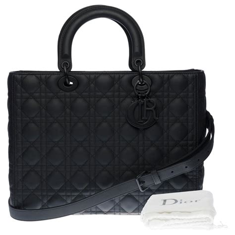 christian dior borsa pelle nera